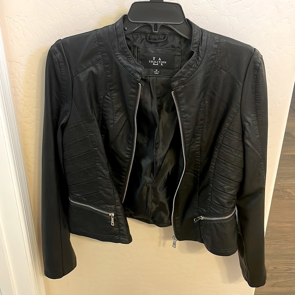 Black Moto Jacket - image 1